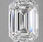 Emerald Cut Diamond E Colour VS2 Clarity 11.00 Carat EX, EX - IGI Certificate