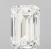 Emerald Cut Diamond E Colour VS2 Clarity 10.00 Carat EX EX - IGI Certificate