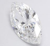 Marquise Cut Diamond 2.00 Carat E Color VS1 Clarity, EX EX IGI Certificate