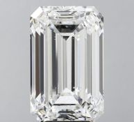 Emerald Cut Diamond E Colour VS1 Clarity 10.00 Carat EX EX - IGI Certificate