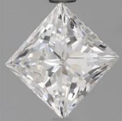 Princess Cut Diamond 2.00 Carat F Colour VS2 Clarity EX EX IGI Certificate
