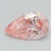 Pear Cut Diamond 1.00 Carat Fancy Vivid Pink VS2 Clarity EX, EX - IGI Certificate