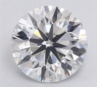 Round Brilliant Cut Diamond F Colour VS1 Clarity 8.00 Carat ID EX EX - IGI Certificate