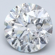 Round Brilliant Cut 2.43 Carat ( Natural ) Diamond D Colour I1 Clarity - EDR Certificate