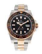 Rolex GMT Master II Oyster Perpetual OysterSteel & Everose Gold Black Dial '2019 Year' - Box & Card