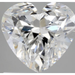 Heart Cut 3.13 Carat ( Natural ) Diamond F Colour SI1 Clarity - EDR Certificate
