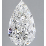 Pear Cut 5.47 Carat ( Natural ) Diamond F Colour SI1 Clarity - EDR Certificate