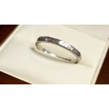 Platinum 1930's Wedding Band Ring, size L & 2.7g