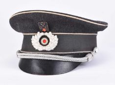 German Third Reich DRK Officer's visor cap by Peküro