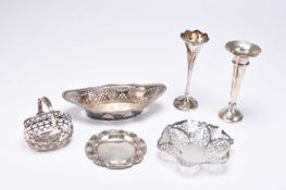 A small collection of silver