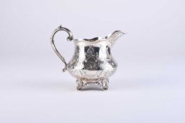 An early Victorian silver cream jug