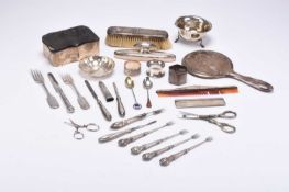 A collection of silver wares