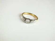 A single stone diamond ring