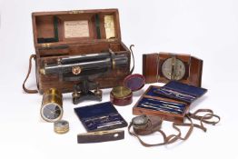 A collection of surveying and other instruments
