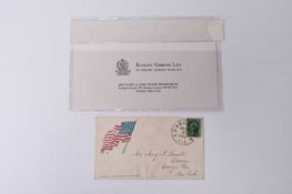 USA, Patriotic cover (Stars and Stripes) to New York