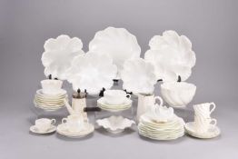 Coalport 'Indian Tree' and plain white tea and coffee wares