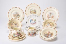 A group of Royal Doulton and Wedgwood 'Bunnykins' and 'Peter Rabbit'