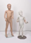 Two 20th century mannequins of boys