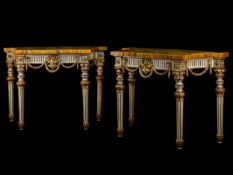 Paar Louis XVI-Konsolen