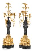 Paar Empire-Kandelaber