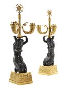 Paar Empire-Kandelaber