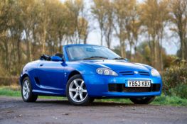 2003 MG TF ***NO RESERVE*** A low-mileage example complete with owner’s handbook and workshop manual