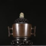 Bronze Incense Burner with Double Ears