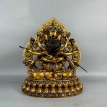 Ming Dynasty style, Yongle period, gilded Happy Buddha