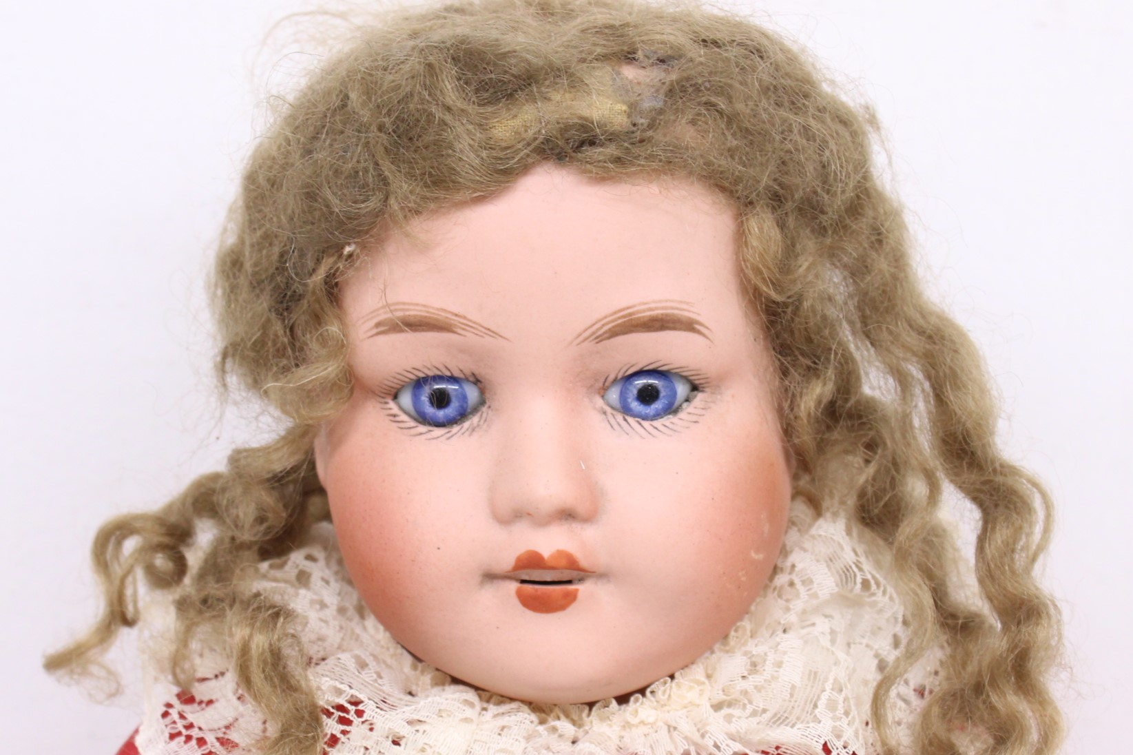 Doll: An early 20th century bisque head doll, unmarked to the head. composition lower arms and legs, - Image 2 of 4