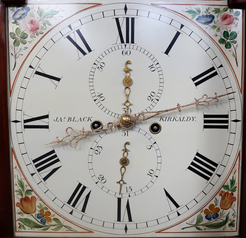 An early 19th century mahogany longcase clock by J Black of Kirkaldy, reconditioned throughout, - Image 5 of 7