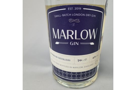 Mixed Premium Gin, 5 Bottles including: Marlow Small Batch London Dry Gin, Decopunk "Joe Black" - Image 2 of 6