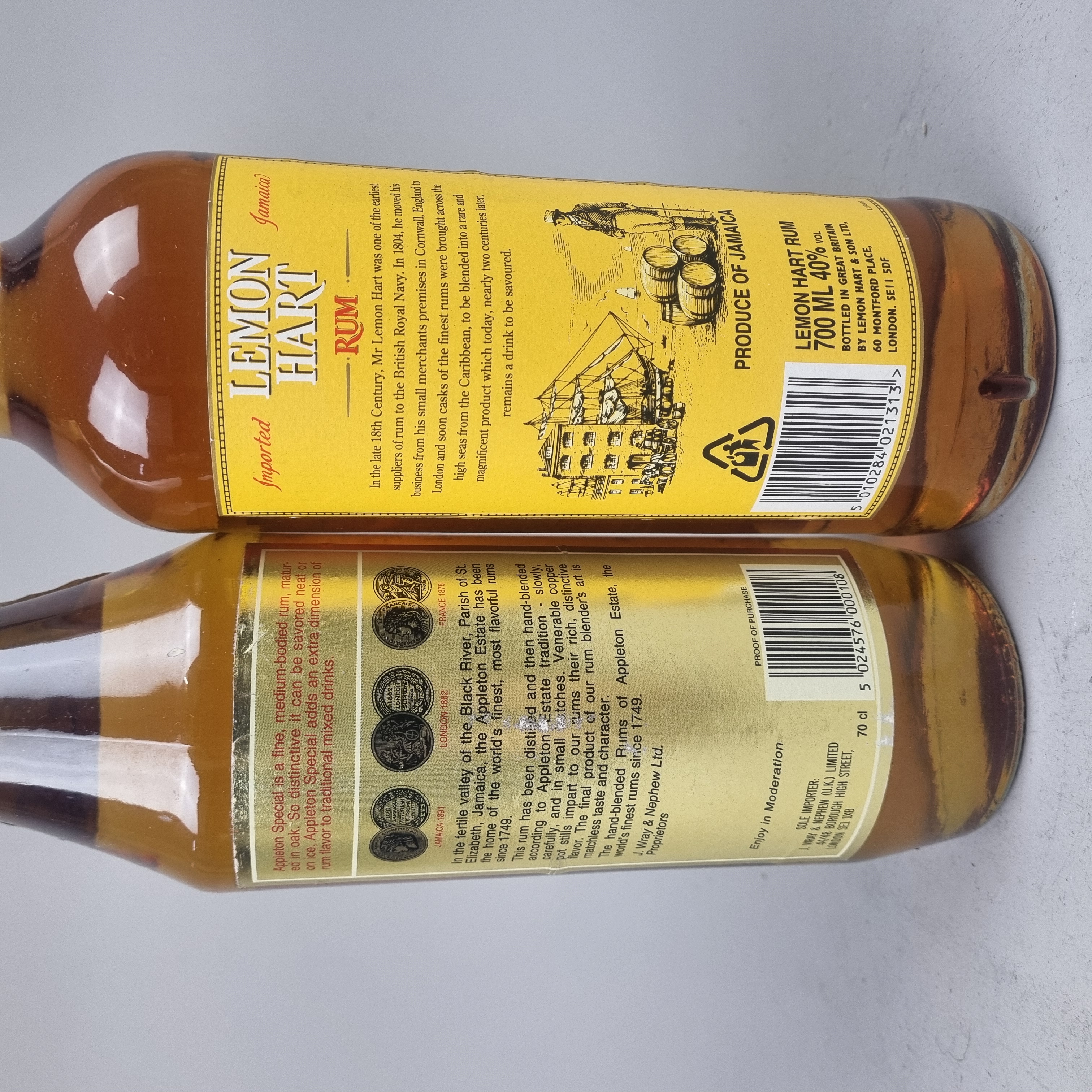 2 Bottles Jamaican Rum to include: Lemon Hart Golden Jamaica Rum and Appleton Special Jamaica Rum - Image 3 of 3