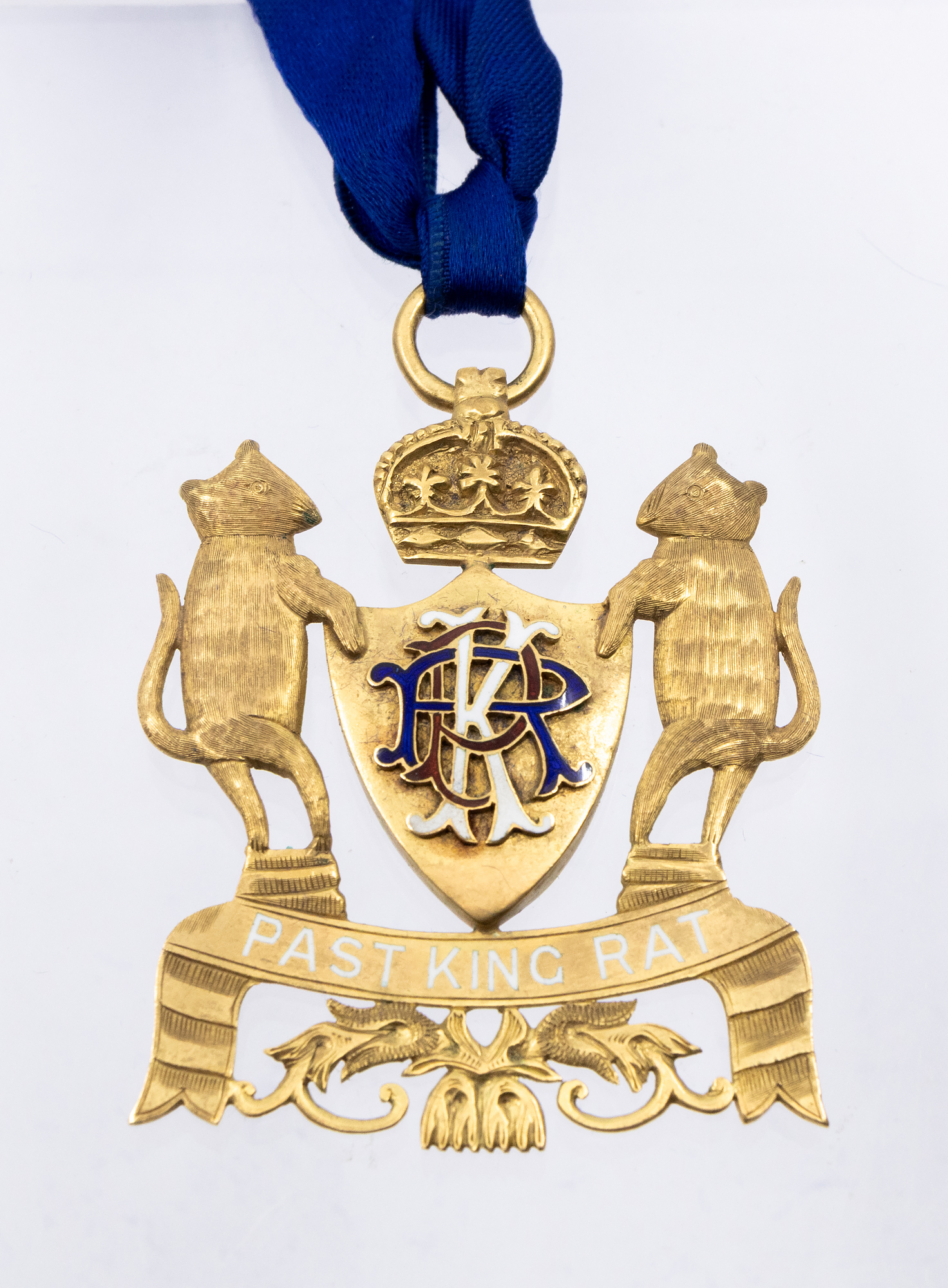 Grand Order of Water Rats: an 18ct gold and enamelled PAST KING RAT ...