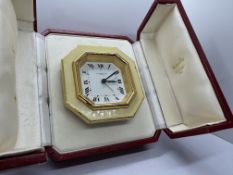 VINTAGE CARTIER TRAVEL ALARM CLOCK (BELL)