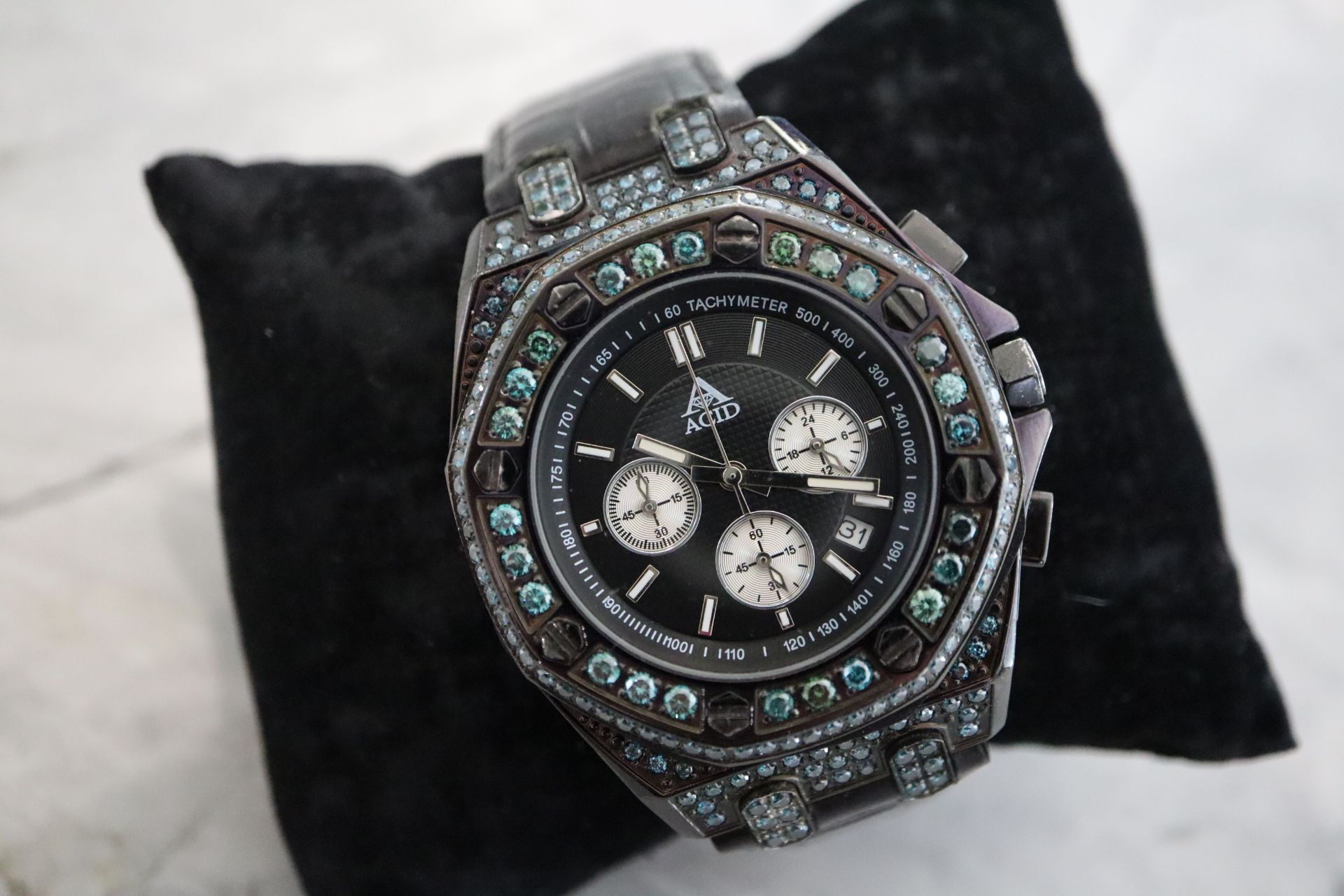 ACID Model- 222 Diamond Set - Chronograph Watch