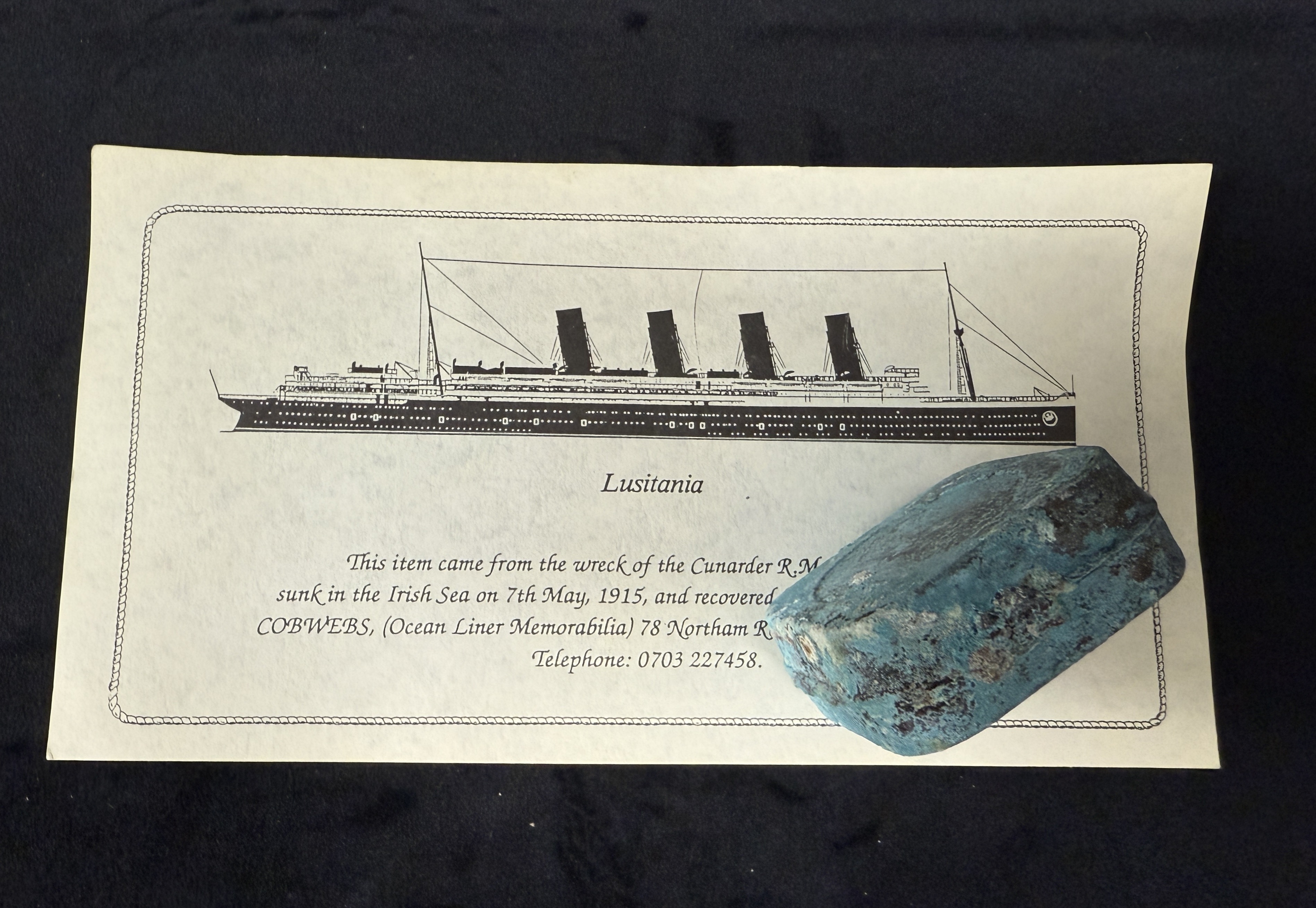 R.M.S. LUSITANIA: - Image 2 of 2
