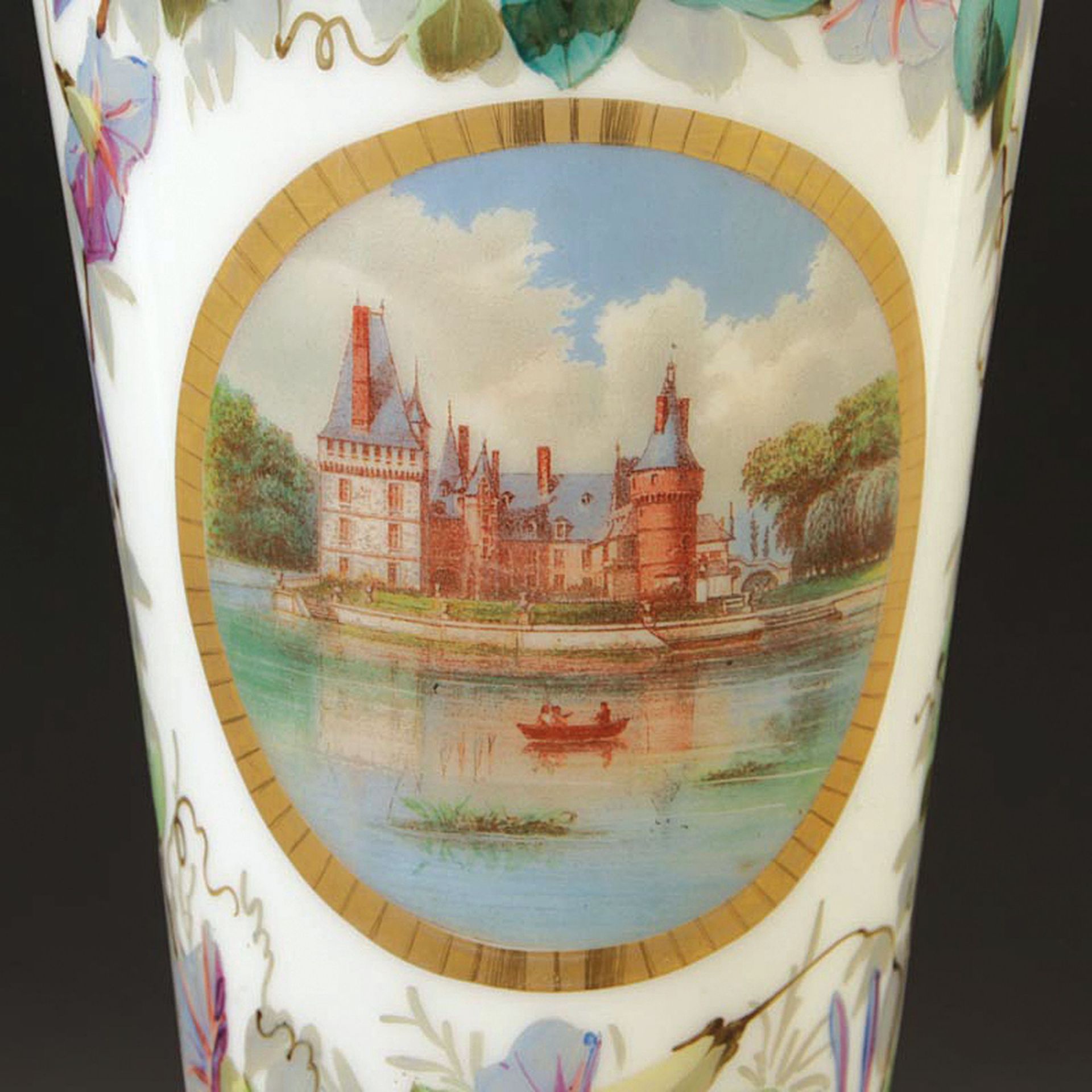 Große konische Vase, wohl Frankreich, 2. Hälfte 19. Jh., - Bild 2 aus 6