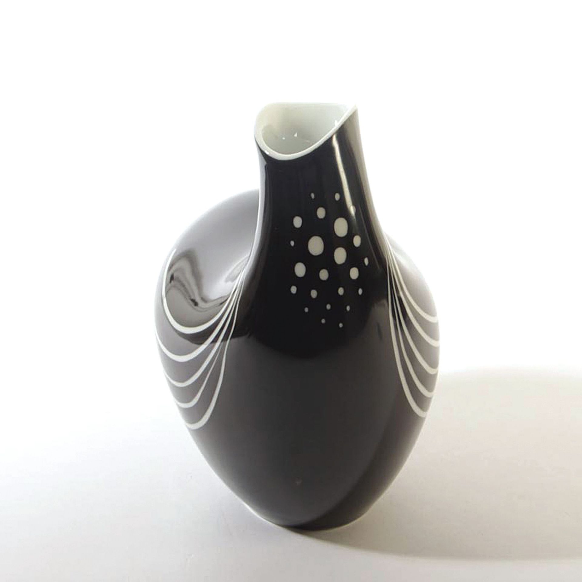 Vase, Rosenthal, Entwurf wohl Hans Wohlrab, 50er Jahre, - Bild 3 aus 4