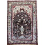 Teheran antik fein, Persien, um 1900, Korkwolle auf