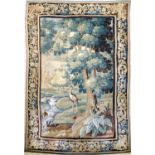 Brüsseler'Tapisserie'antik, Flandern, 18.Jhd, Wolle mit