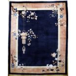 Antiker Peking, China, um 1900, Wolle auf Baumwolle, ca.