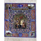 Hereke Seide fein(12 x 12), signiert, Türkei, Mitte