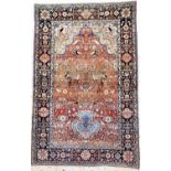 Keschan'Mohtescham'fein antik, Persien, um 1900, Korkwolle