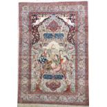 Esfahan'Ahmad'fein antik, Persien, um 1900,Korkwolle auf