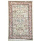 Hereke Seide fein signiert, Türkei, Mitte 20.Jhd, reine