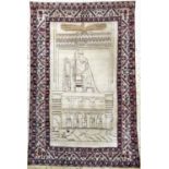 Kerman antik Persien, 'Tachte-Djamshid', 19.Jhd, Wolle auf