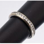 14 kt Gold Brillant-Ring, WG 585/000, 38 Brillanten zus.