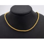14 kt Gold Collier, GG 585/000, L. ca. 45 cm,