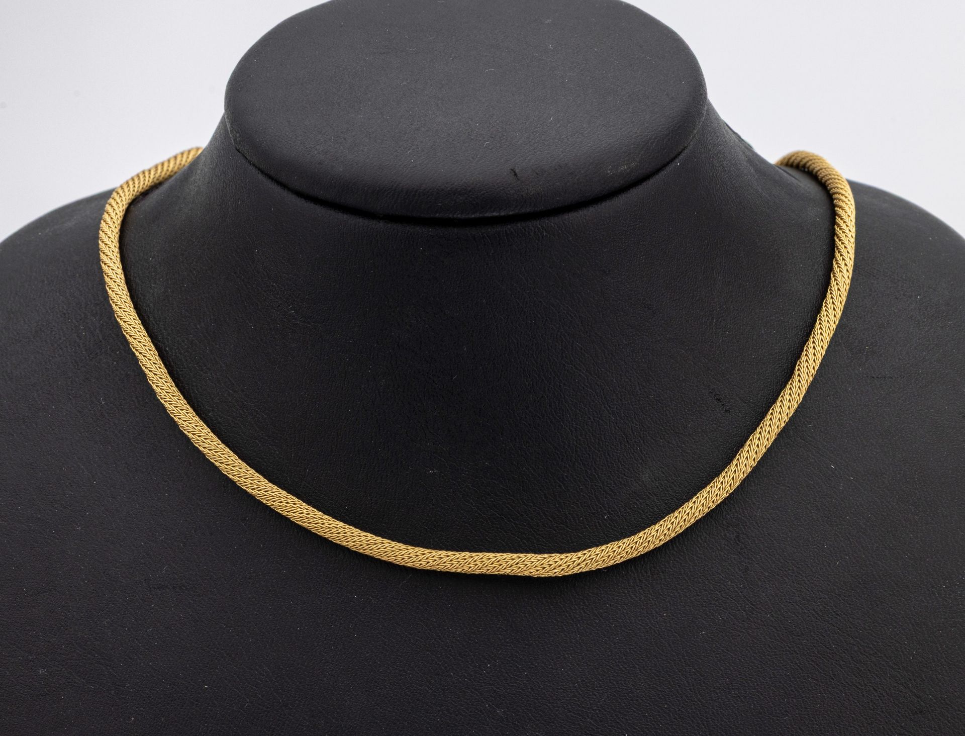 14 kt Gold Collier, GG 585/000, L. ca. 45 cm,