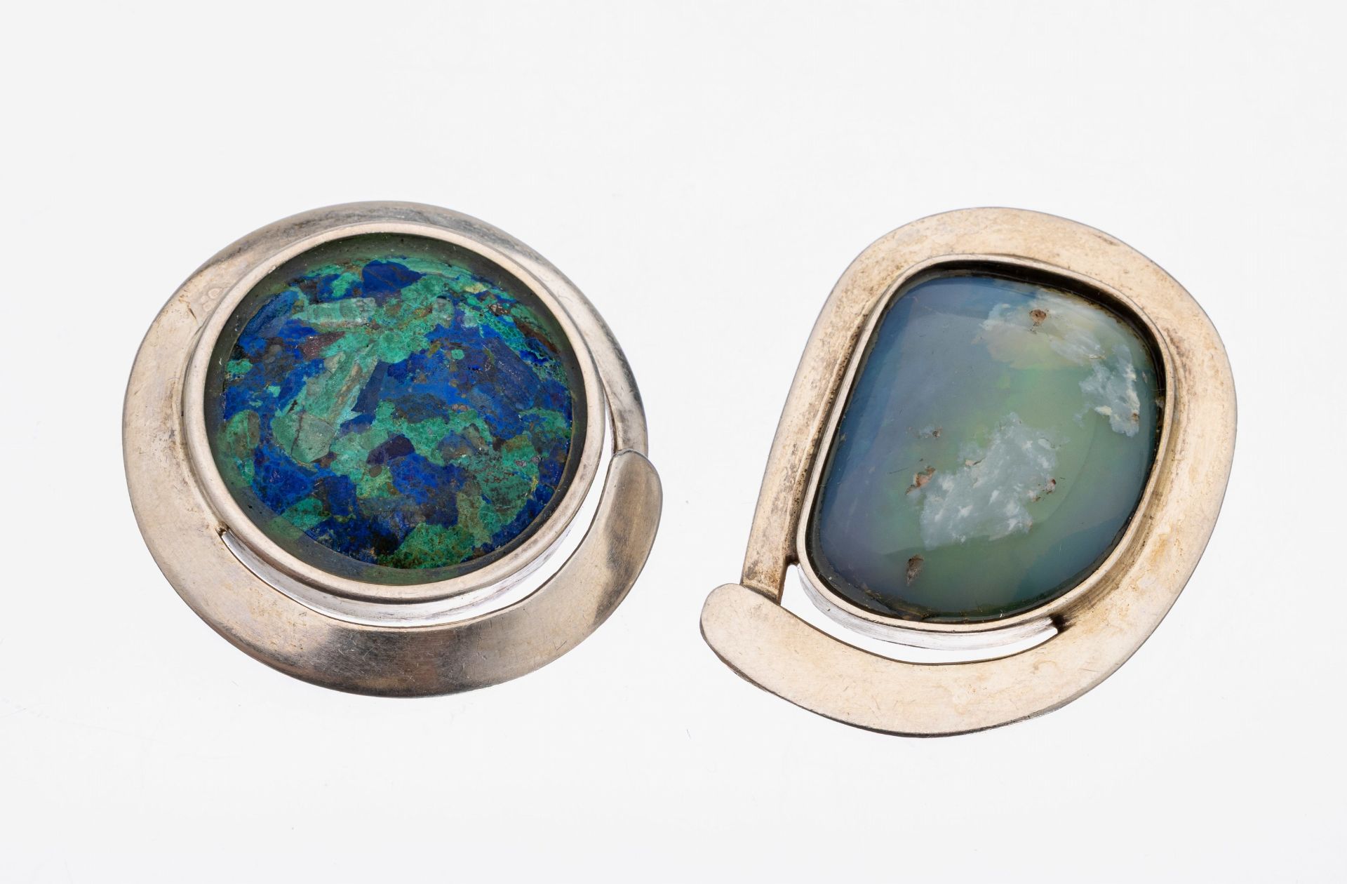 Konvolut 2 Silber-Anhänger, 925er Silber, Meistermarke